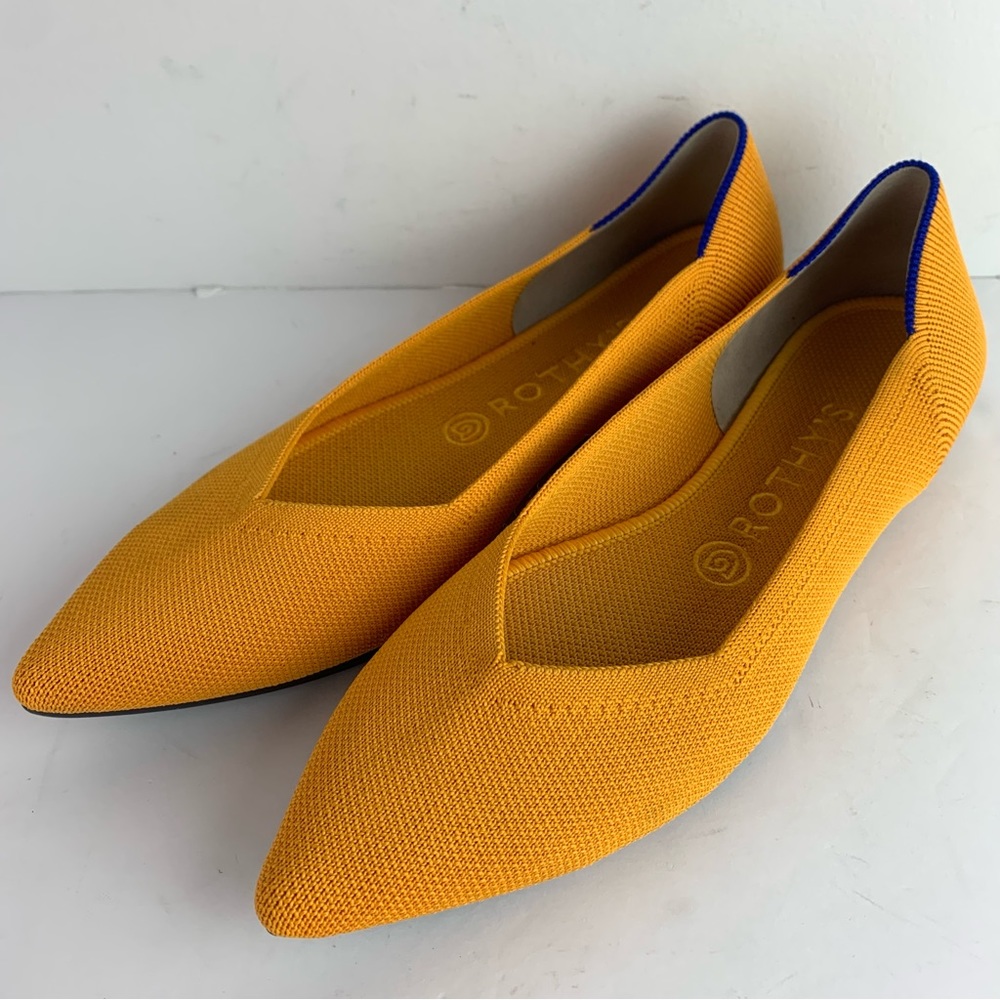 Rothy’s The Point Gold Flats
